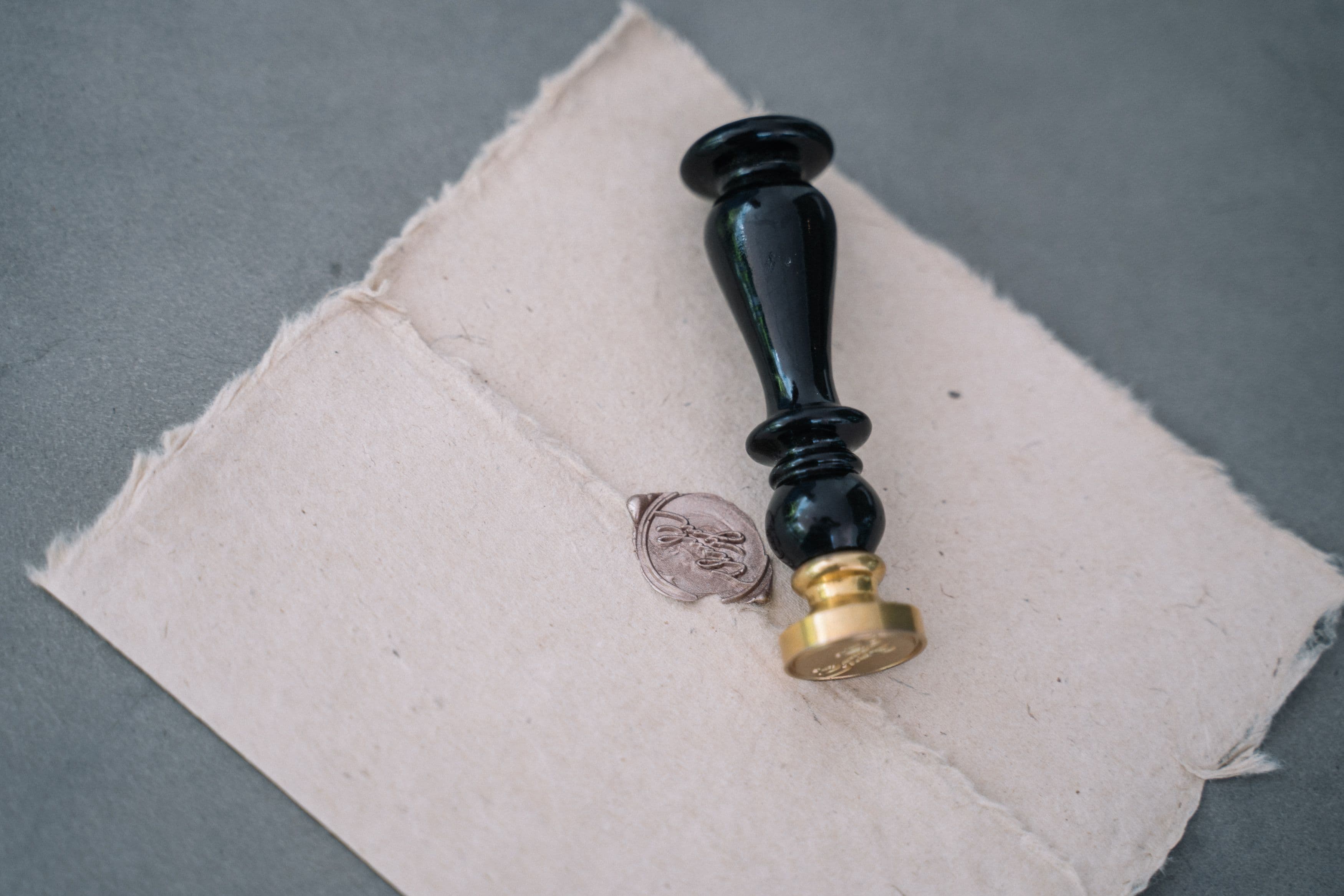 Signature Stamp, Small, Black, Personal Signature