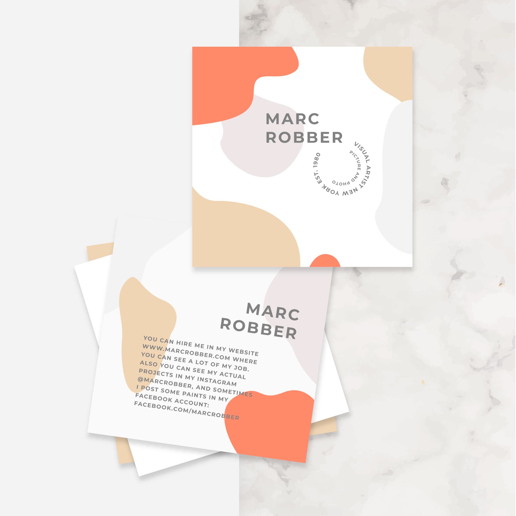 Square Cards, Glossy (100 pcs)