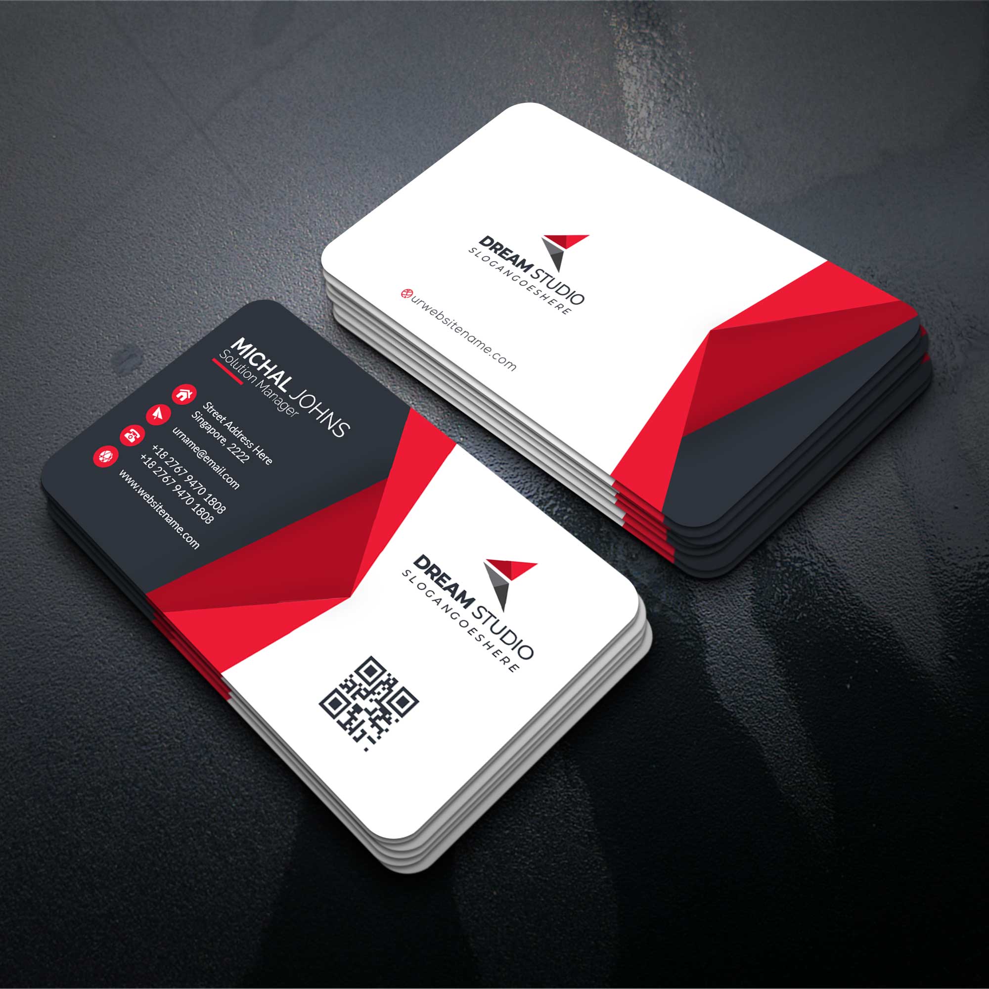 Rounded Corner Visiting Cards